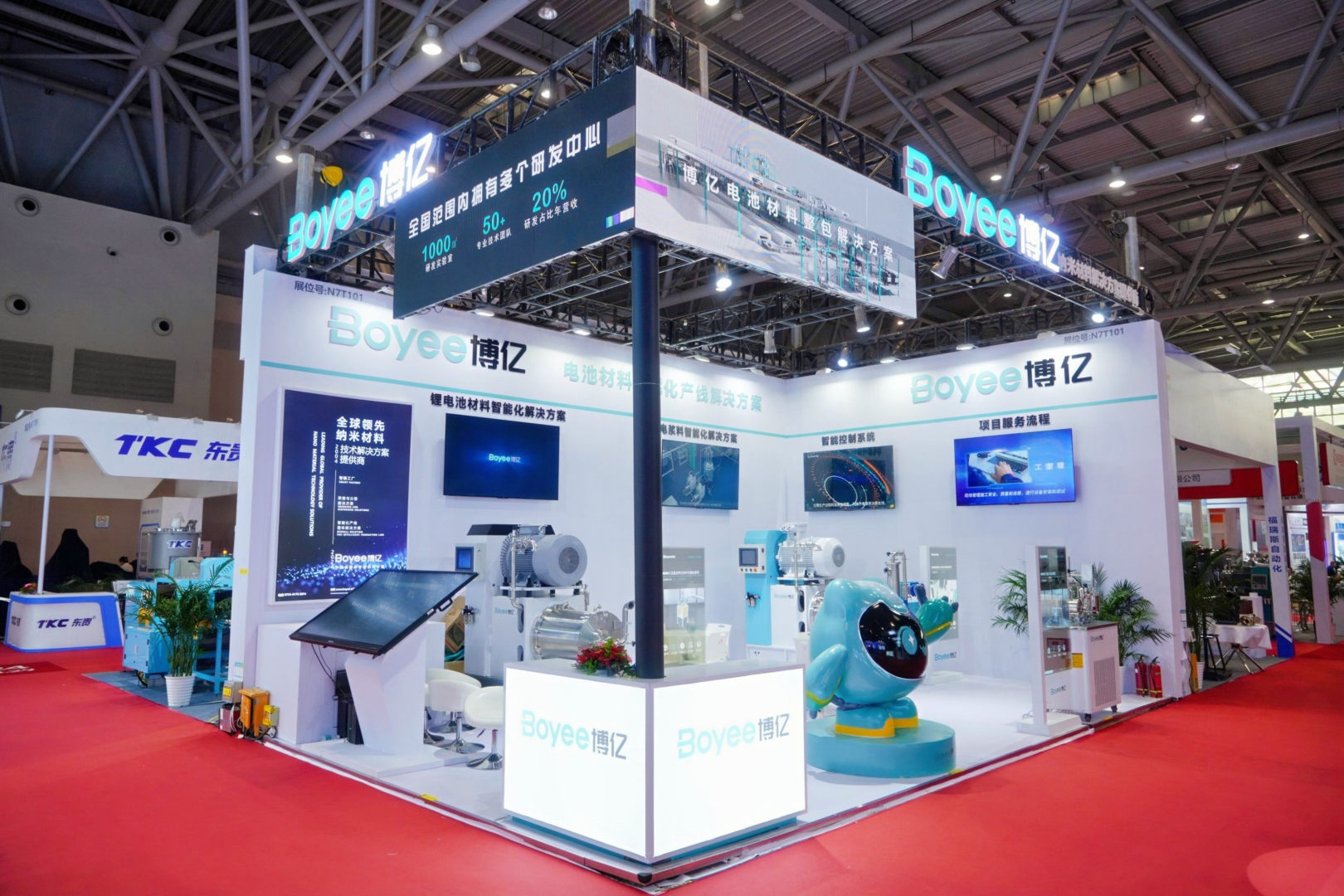 Boyeeはその最先端技術を重慶CIBFにもたらし、リチウム電池材料のインテリジェントな生産ラインが焦点となりました。